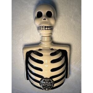 Skeleton Decanter Mexican Pottery SKELLY by AzulejoS Reposado Tequila EMPTY